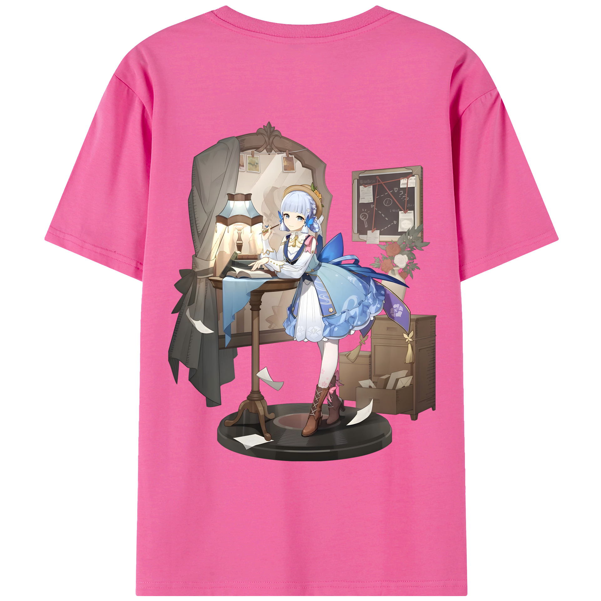 げんし神 神里綾華 神宮寺レン genshin Kamimiya Ren レディース半袖Tシャツ(バックプリント)